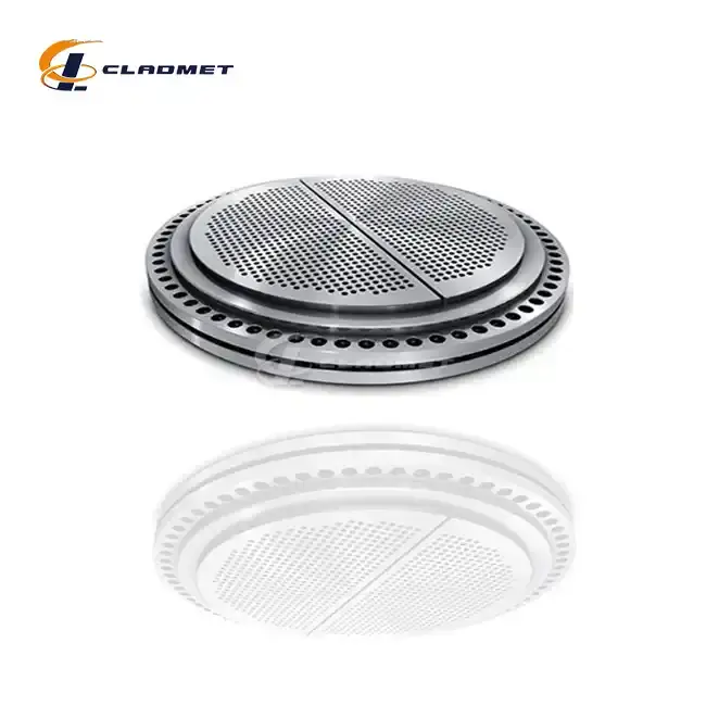 Clad plates for tube sheets Clad plates for tube sheets