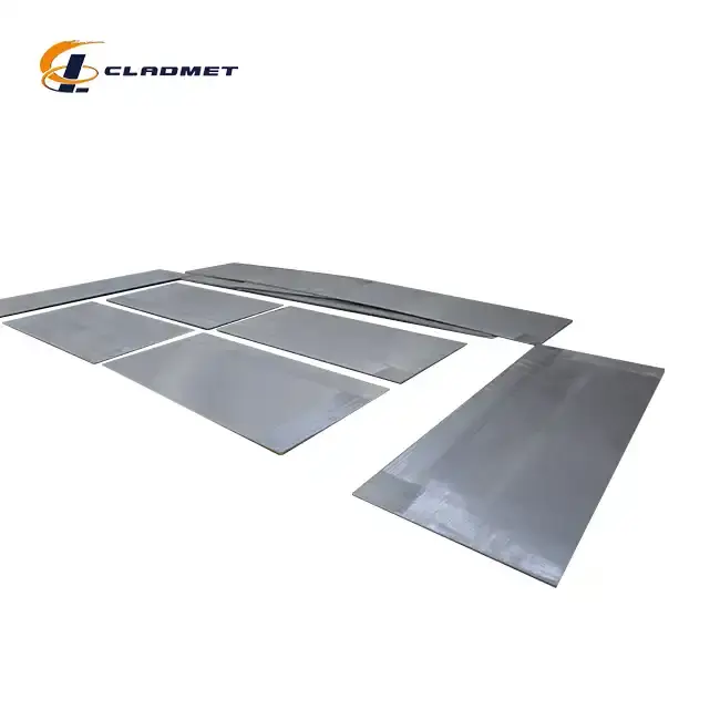 Titanium-clad-zirconium-plates