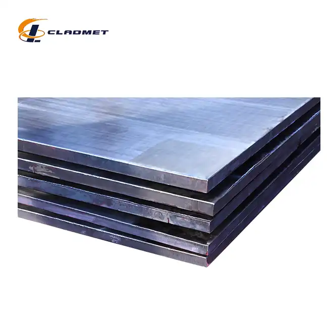 Nickel steel clad plates